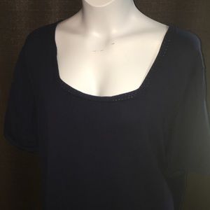 Short sleeve navy blue